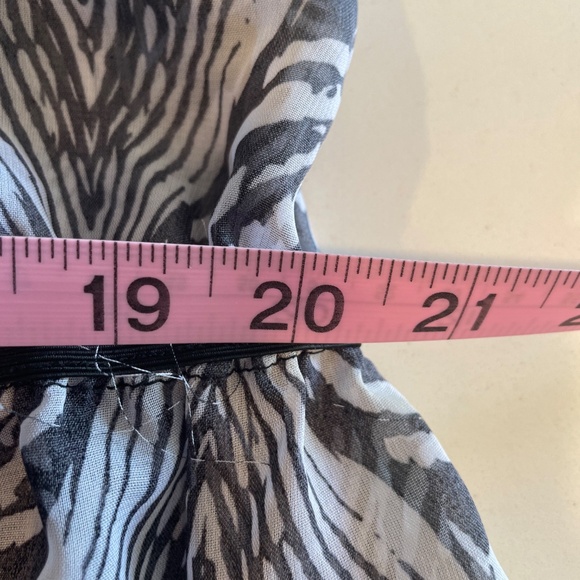 Charlotte Russe Sheer Zebra Print Cami Blouse with Adjustable Straps – Size M - Picture 13 of 15